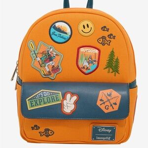 Loungefly Disney A Goofy Movie Camping Canvas Mini Backpack - New with Tags